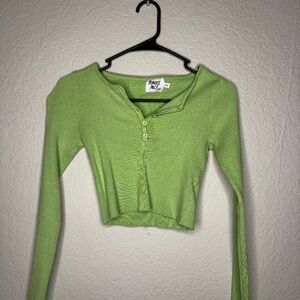 Long sleeve crop top